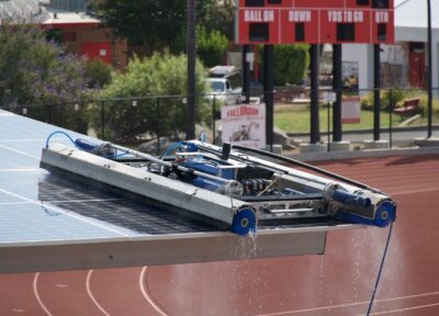 solar carport cleaning